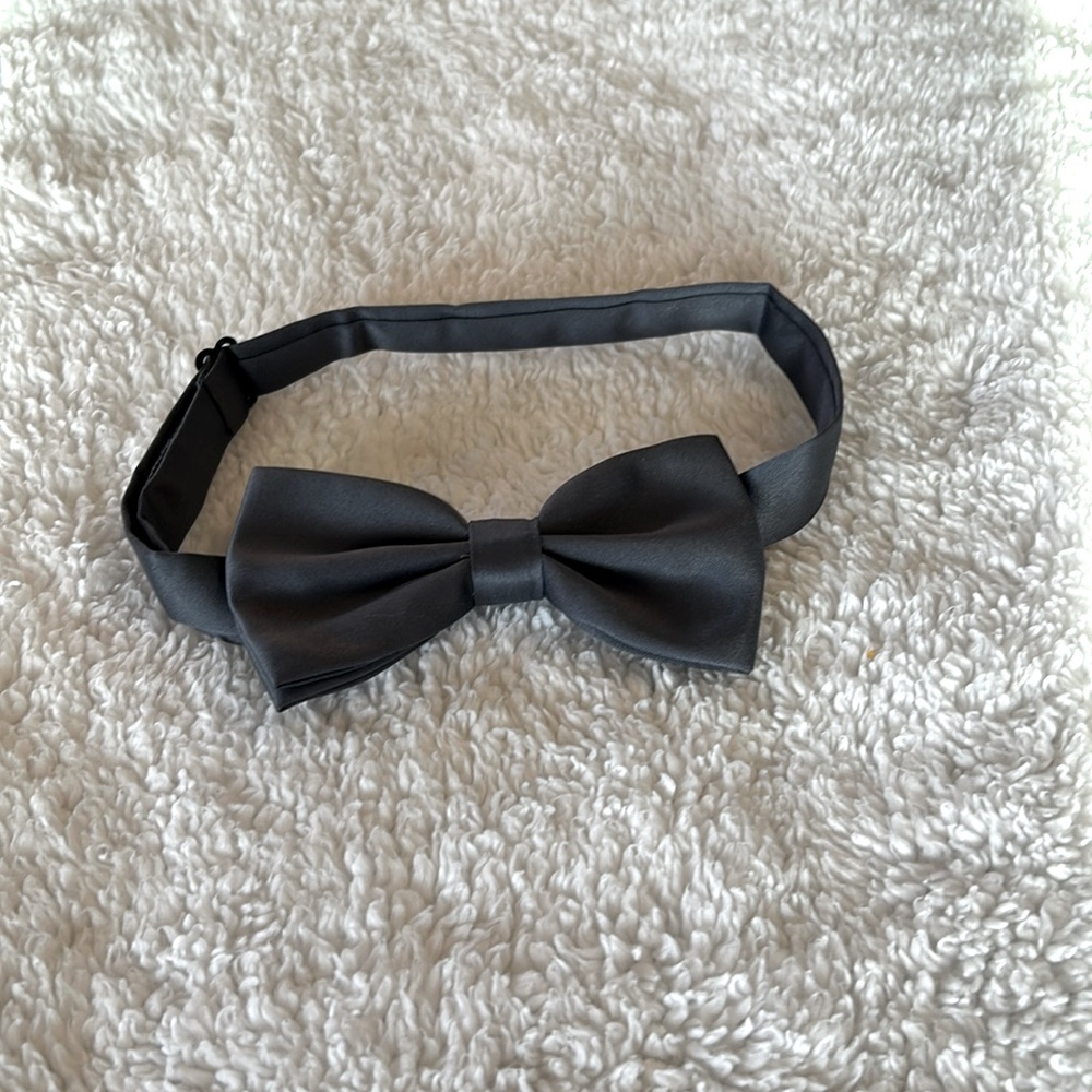 Dark Gray Bow Tie wedding dance prom homecoming